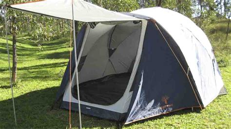 Cabinlite <b>Boab</b> Family size <b>tent</b> Stock Number: 050100196721 12 Person <b>Tent</b> 365 x 450 x 220cm (L x W x PH) Tough and reliable rip stop 330gsm Hydra-shield canvas Sturdy frame with reinforced welded corner braces Spacious 220cm peak ceiling height and steep walls. . Boab dome tent